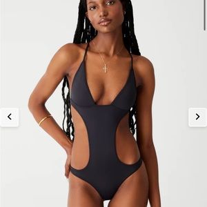 Frankie's Bikinis Cruise Monokini black size small